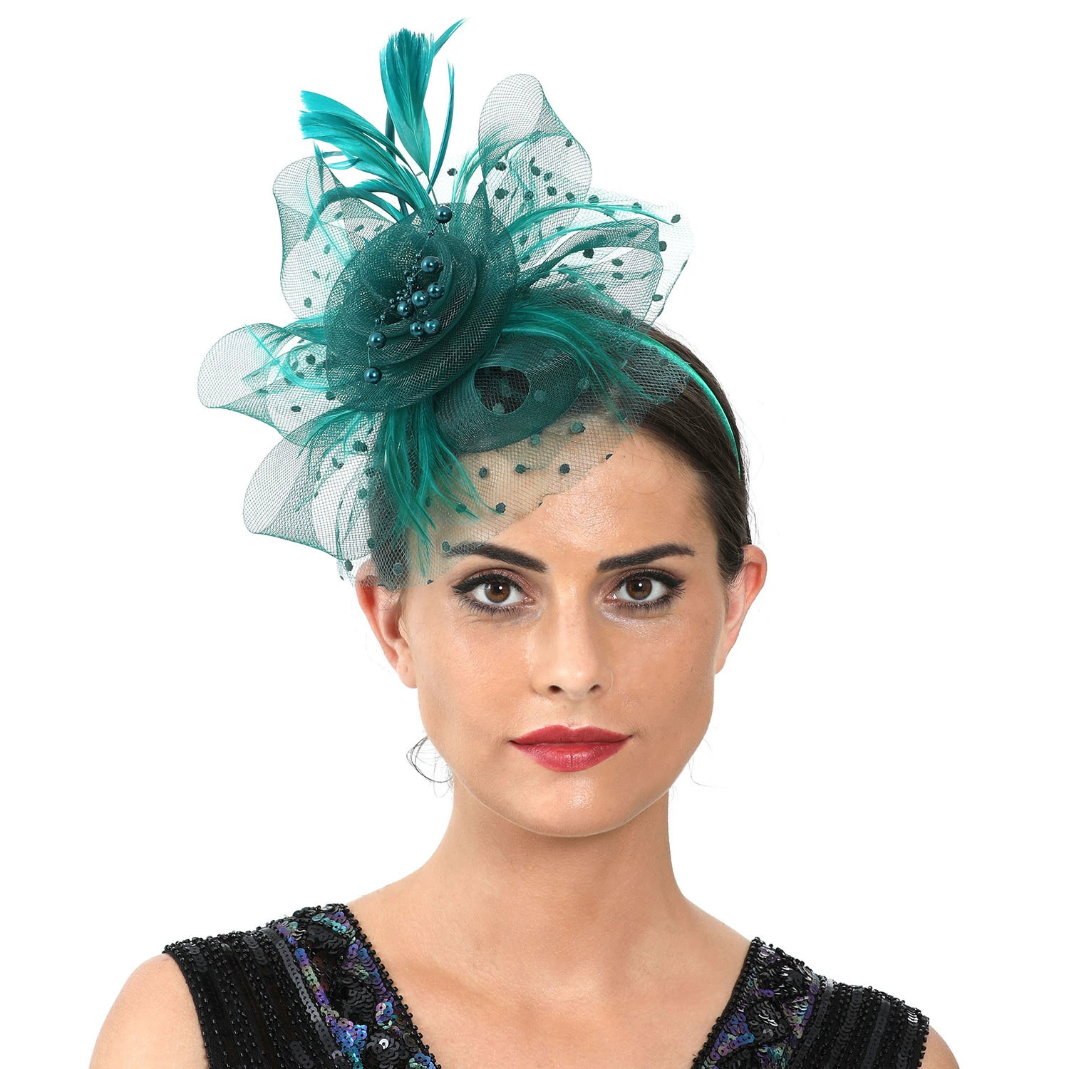 Women'S Fashion Kentucky Derby - Zarif Fascinator Şapkalar Kadın Kokteyl Çay