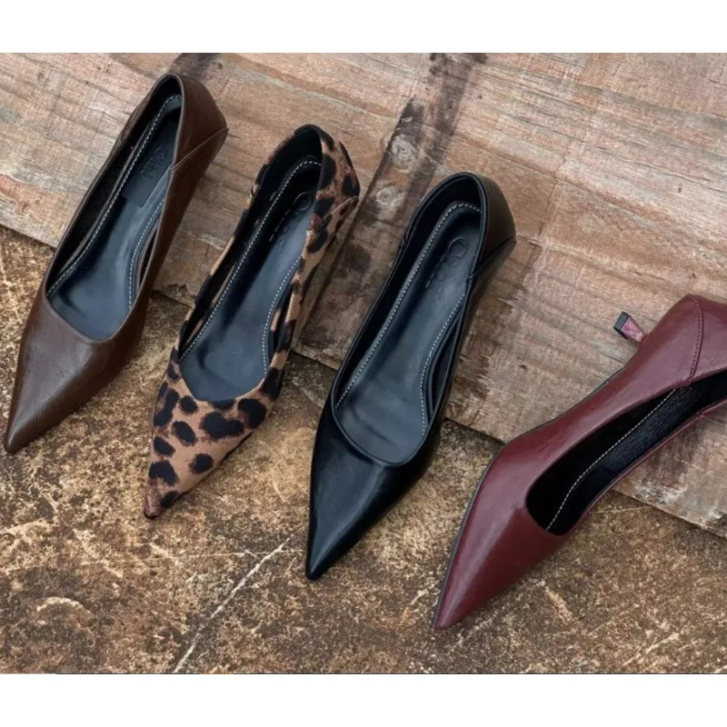 Women'S Fashion Shoes - 2024 Kadınlar Seksi Yüksek Topuklu Bordo
