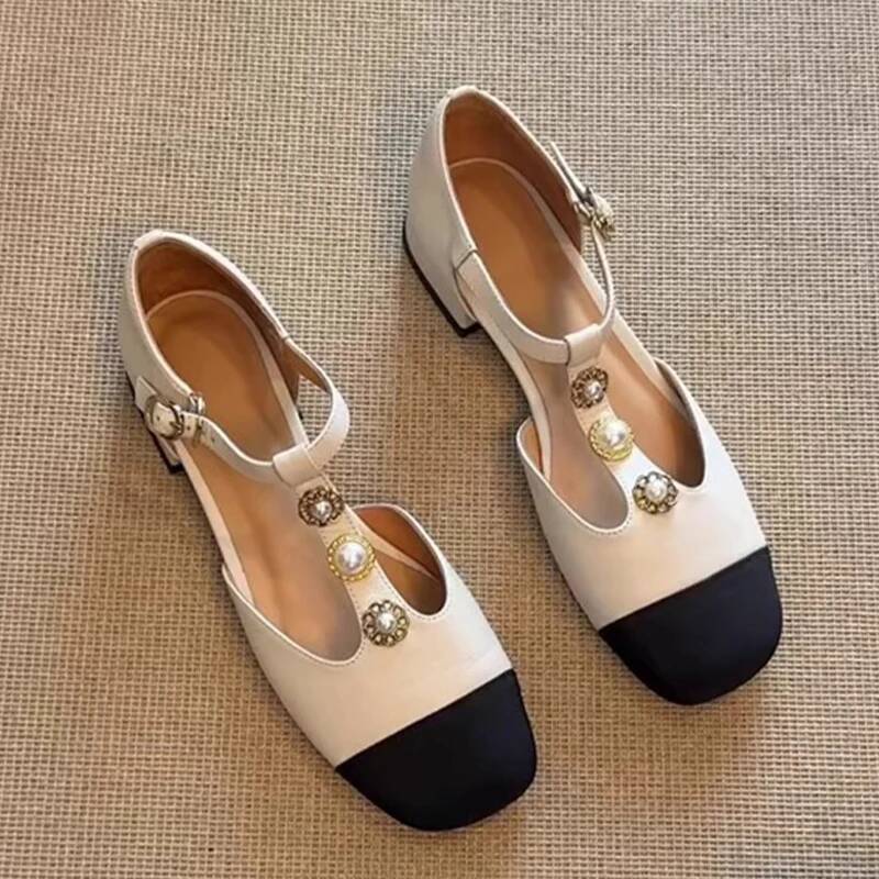 Women'S Fashion Shoes - Kadın Kare Ayak Topuklu Sandalet Yaz