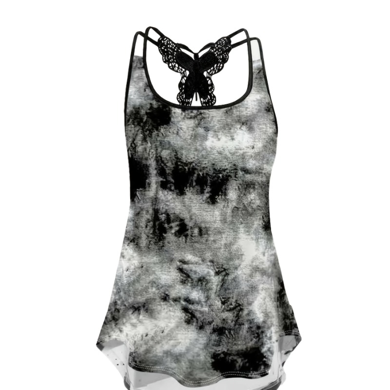 Women'S Fashion Vest Tops - Artı Boyutu 1XL-5XL Baskı Tankı Üstleri