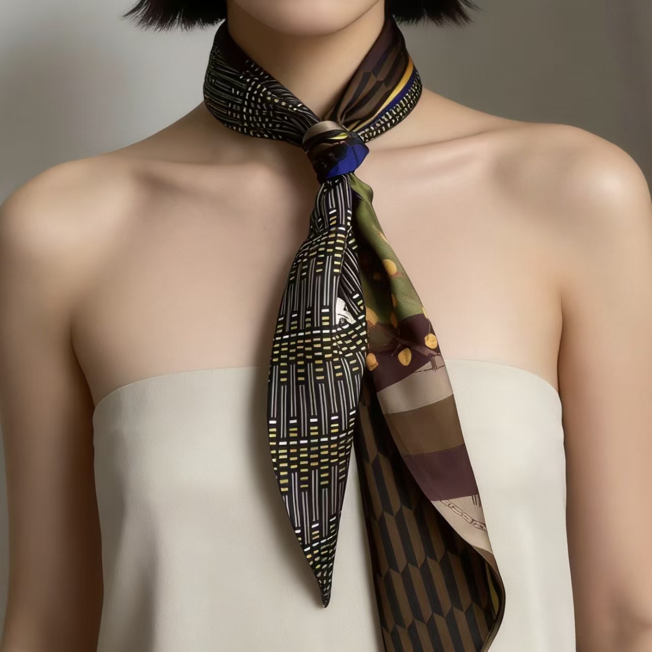 Lüks Baskılı Uzun Saç Kurdeles - Women Fashion Necktie incelemesi ve fiyatı