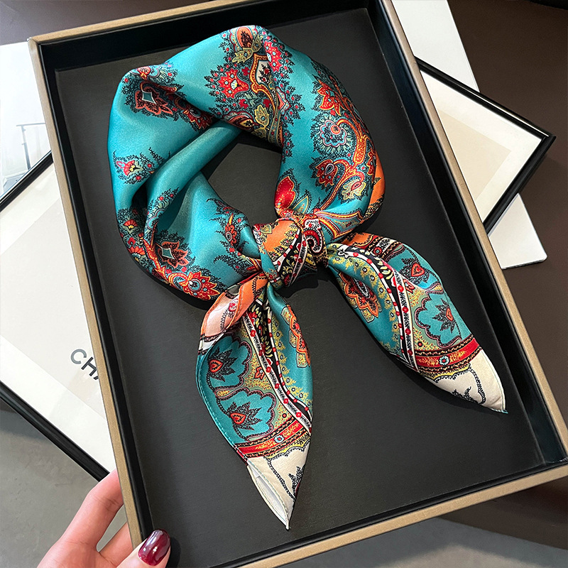 100% gerçek ipek kare eşarp ka - Women Fashion Necktie incelemesi ve fiyatı