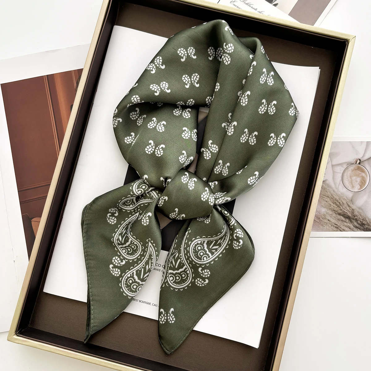70cm kadın yumuşak saten kare  - Women Fashion Necktie incelemesi ve fiyatı