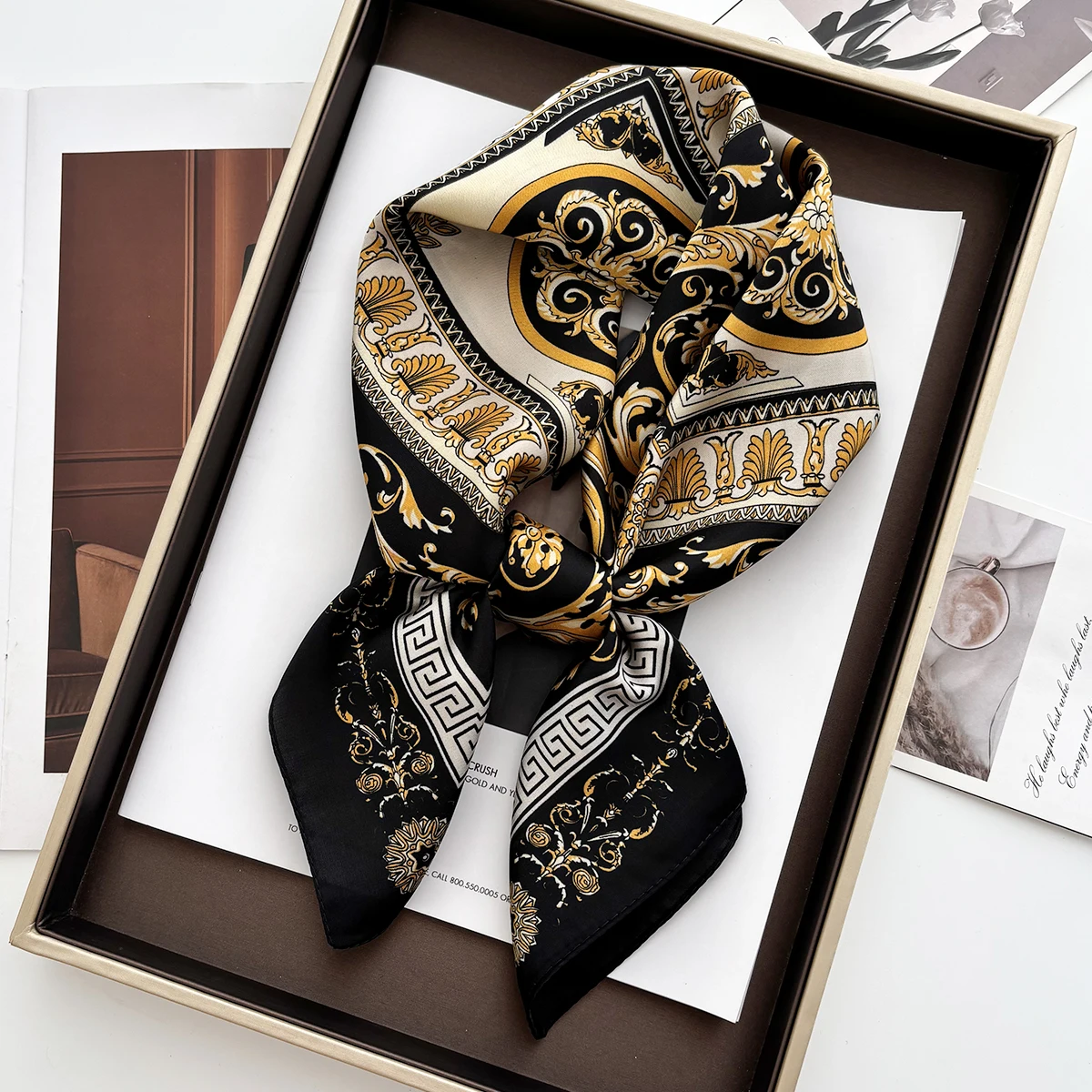70cm kadın yumuşak saten kare  - Women Fashion Necktie incelemesi ve fiyatı
