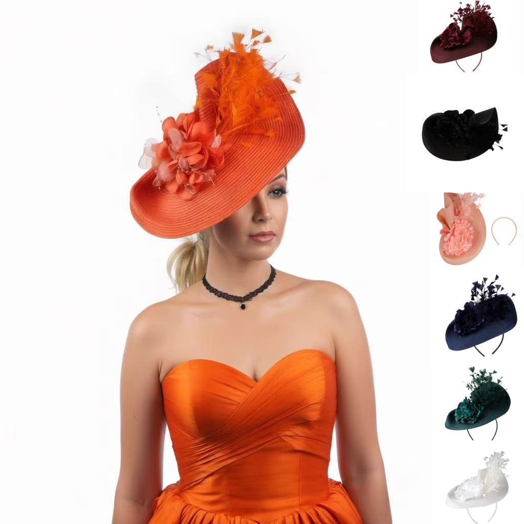 2026 Abartılı Hasır Tüy Şapka  - Women'S Fashion Kentucky Derby incelemesi ve fiyatı