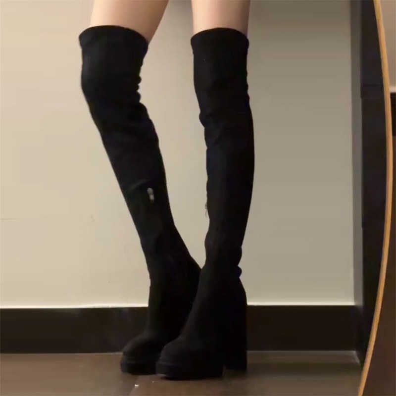 Gece kulübü moda kadın uyluk y - Women'S Fashion Knee High Boots incelemesi ve fiyatı