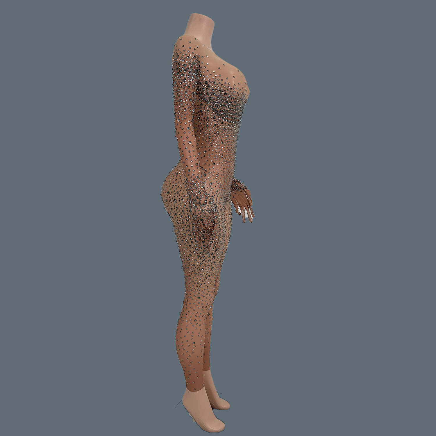 Seksi Sahne Kostüm Tam Rhinest - Women Fashion Photoshoot incelemesi ve fiyatı