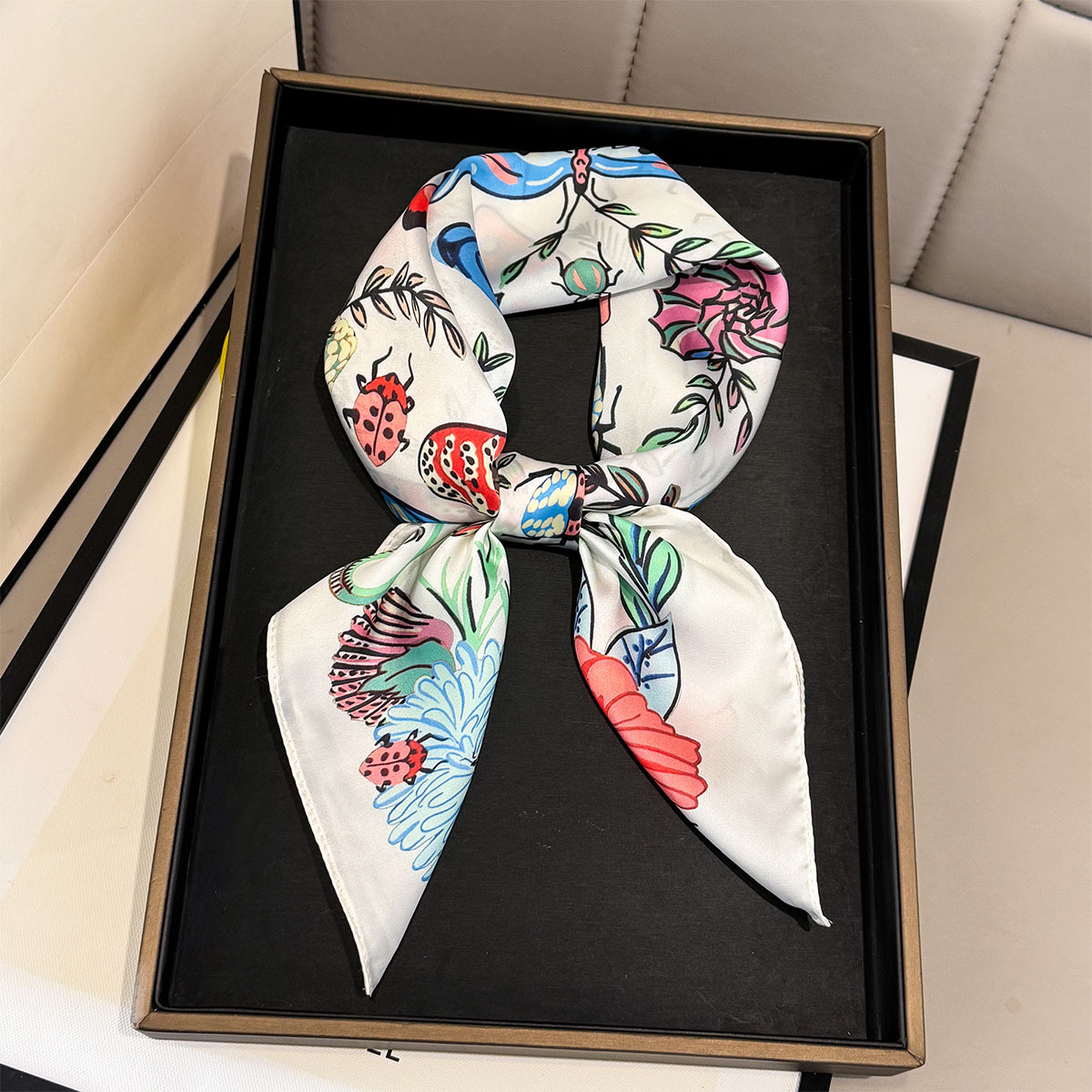 2026 yeni kelebek baskı ipek k - Women Fashion Necktie incelemesi ve fiyatı