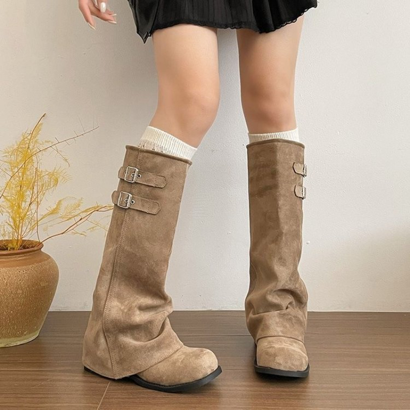 Y2K Kore Tarzı Retro Diz Boyu  - Women'S Fashion Knee High Boots incelemesi ve fiyatı