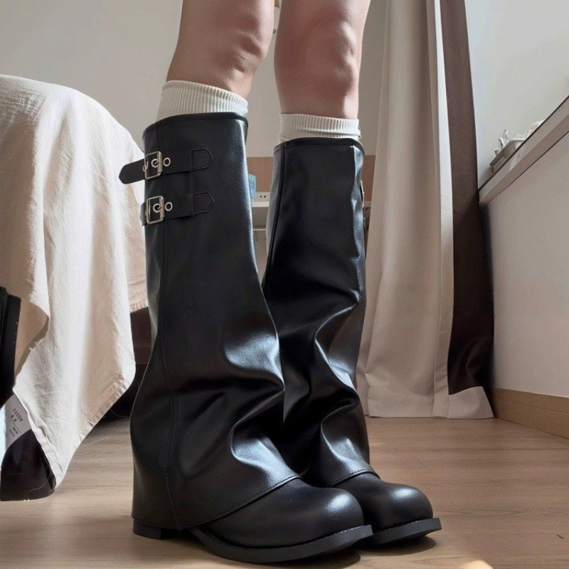 Y2K Kore Tarzı Retro Diz Boyu  - Women'S Fashion Knee High Boots incelemesi ve fiyatı
