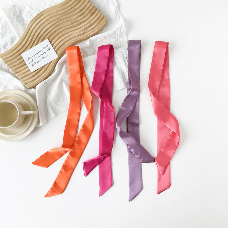 4x100 cm Saten Ipek Dar Eşarp  - Women Fashion Necktie incelemesi ve fiyatı